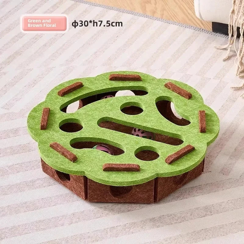Puzzle interactif pour chat Pawtiko - vue de dessus