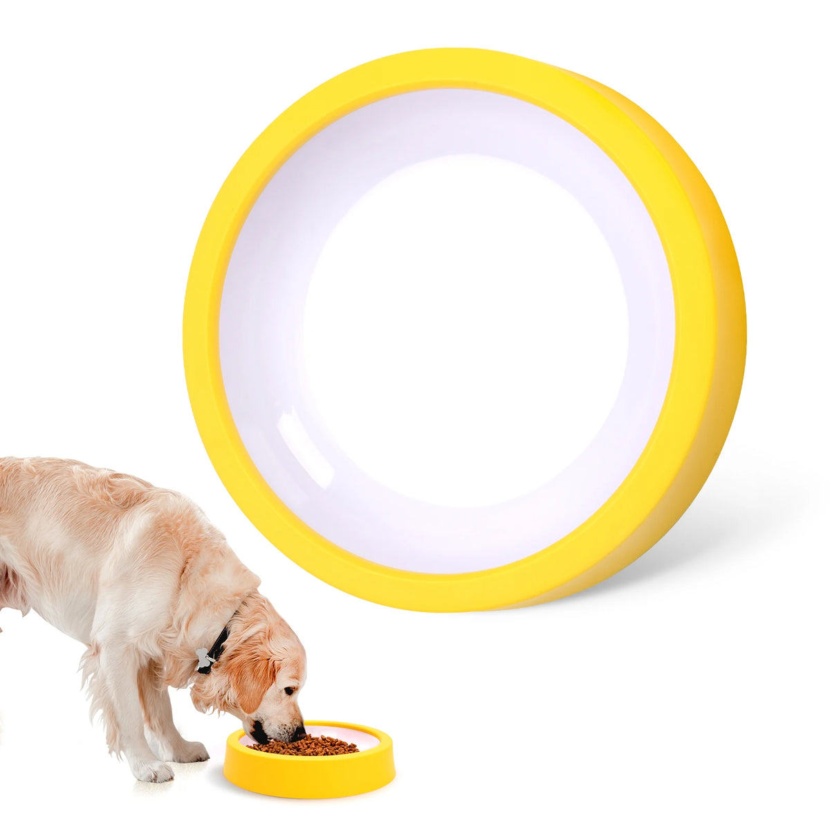 Gamelle anti-glouton pour chien Pawtiko - utilisation quotidienne