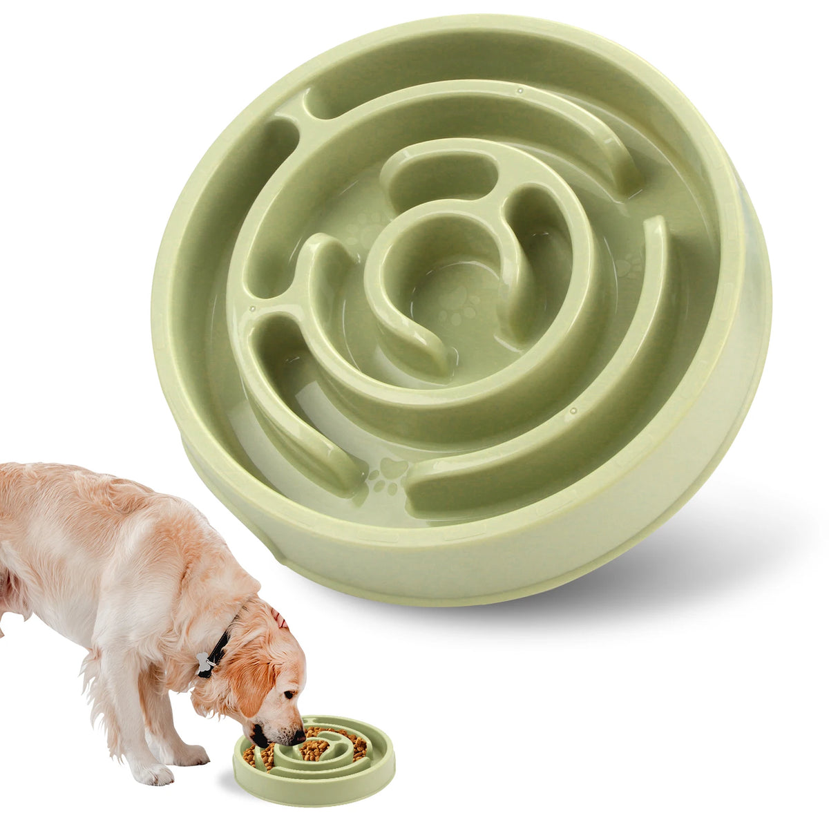 Gamelle anti-glouton pour chien Pawtiko - antidérapante