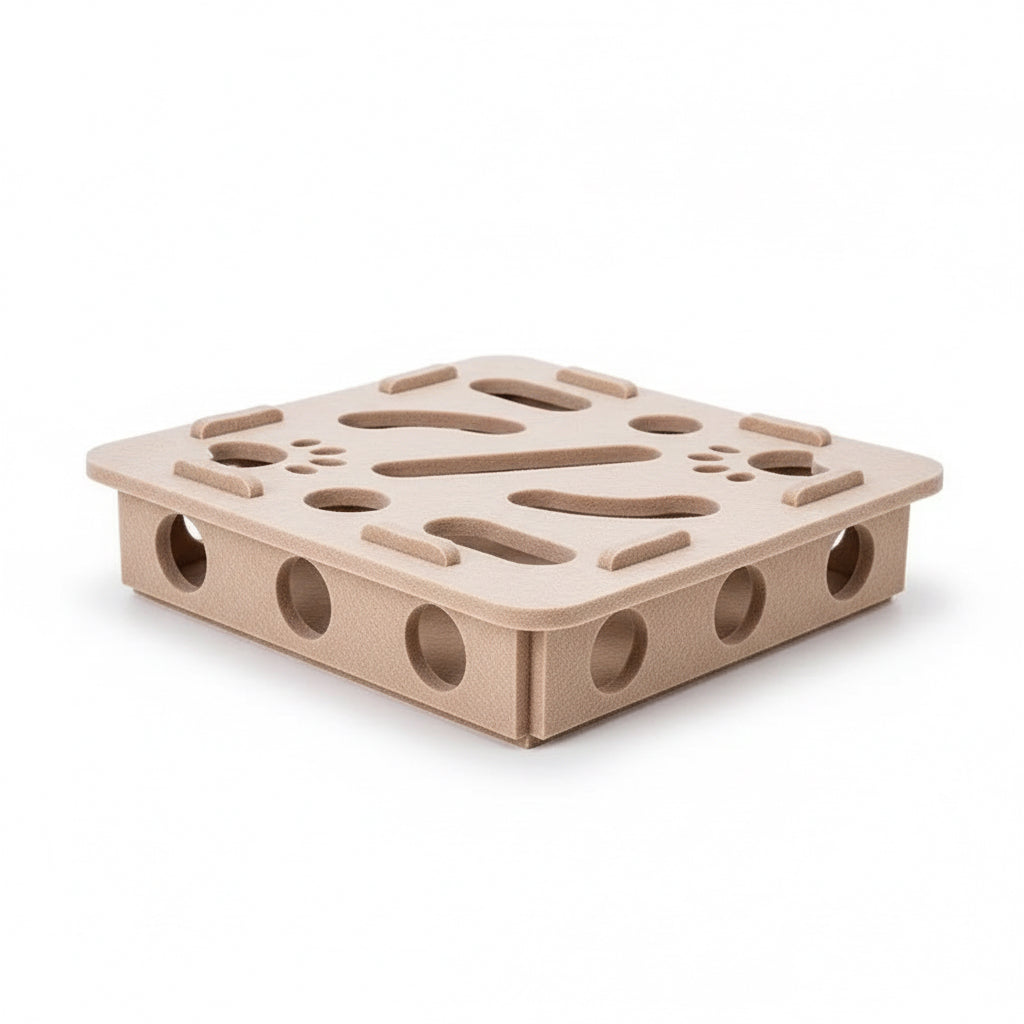 Puzzle interactif pour chat Pawtiko - formes rondes et carrées