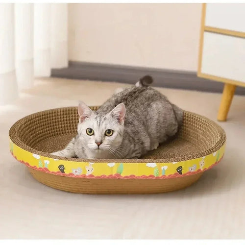 Griffoir compact pour chat Pawtiko - chat en train de se faire les griffes